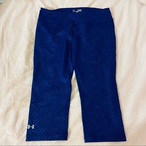 Under Armour Blue Athletic Capris
